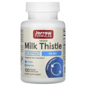 веганская расторопша, 150 мг, 100 растительных капсул — Jarrow Formulas