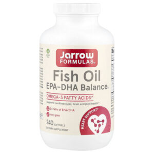 EPA-DHA Balance®, рыбий жир с ЭПК и ДГК, 240 капсул (1000 мг в 1 капсуле) — Jarrow Formulas