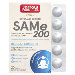 SAMe 200, 200 мг, 20 таблеток — Jarrow Formulas