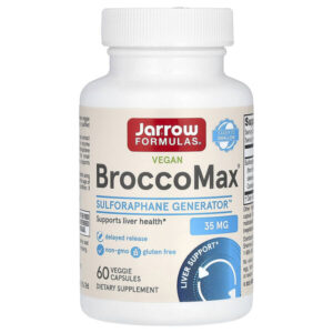 BroccoMax для веганов, 60 растительных капсул (17,50 мг в 1 капсуле) — Jarrow Formulas