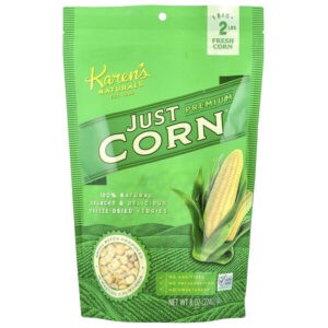 Сублимированные овощи премиум-класса, просто кукуруза, 8 унций (224 г) — Karen's Naturals