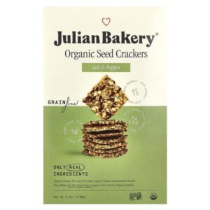 Органические крекеры, соль и перец, 238 г (8,4 унции) — Julian Bakery