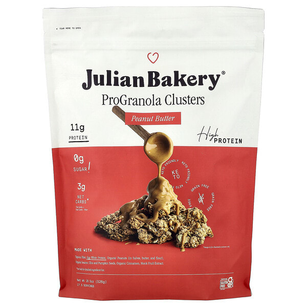 jub00530_v_12.jpg ProGranola, гранулы с арахисовой пастой, 526 г (18,5 унции) — Julian Bakery