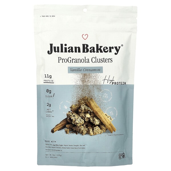 jub00688_v_18.jpg ProGranola Clusters, ваниль и корица, 255 г (9 унций) — Julian Bakery