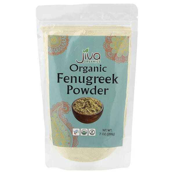 jvo70752_v_18.jpg Органический порошок пажитника, 7 унций (200 г) — Jiva Organics