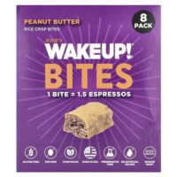 Rice Crisp Bites, арахисовая паста, 8 пакетиков по 15 г (0,53 унции) — Jesse's WAKEUP!