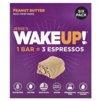 Rice Crisp Bars, арахисовая паста, 6 пакетиков по 32 г (1,13 унции) — Jesse's WAKEUP!