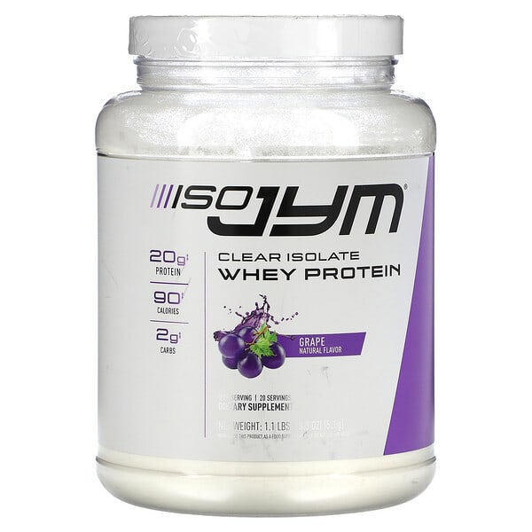 jym02203_v_12.jpg Clear Isolate Whey Protein, виноград, 1,1 фунта (18,3 унции) — JYM Supplement Science