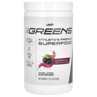Greens, Athlete's Premium Superfood, голубика и асаи, 432 г (15,2 унции) — JYM Supplement Science
