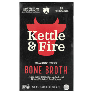 костный бульон, классический говяжий вкус, 479 г (16,9 унции) — Kettle & Fire