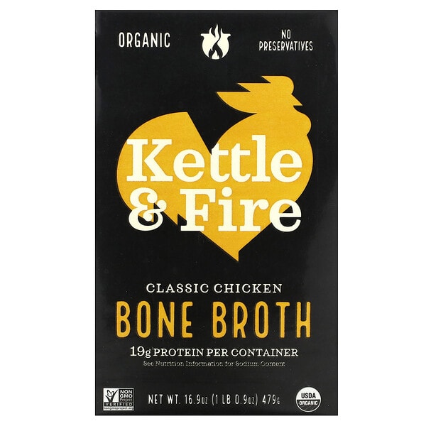 kaf00702_v_12.jpg Bone Broth, классический куриный бульон, 479 г (16,9 унции) — Kettle & Fire