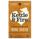 Bone Broth, курица с грибами, 479 г (16,9 унции) — Kettle & Fire