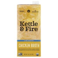 Куриный бульон, с низким содержанием натрия, 907 г (32 унции) — Kettle & Fire