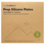 силиконовые чашки для препарирования, с насадкой PrepGrip™, для детей 6–36 месяцев, терракотовый, 3 шт. — KeaBabies