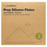 силиконовые чашки для препарирования, с насадкой PrepGrip™, для детей 6–36 месяцев, терракотовый, 3 шт. — KeaBabies