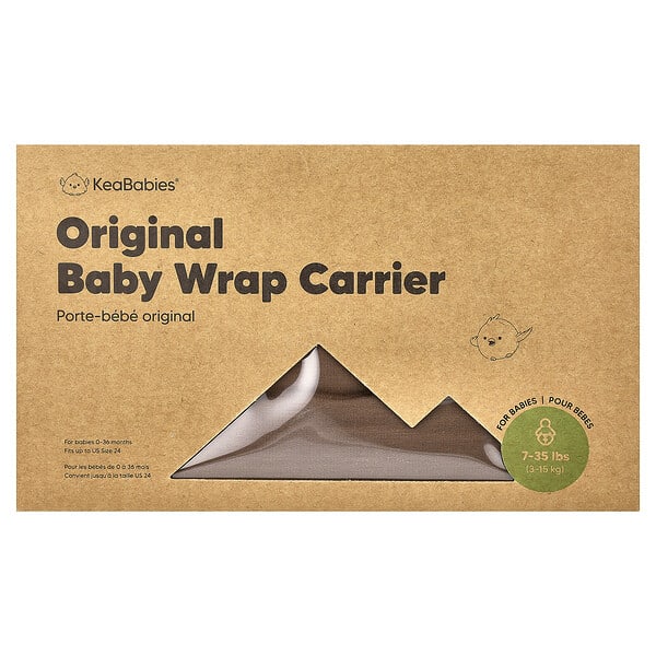 kea22713_v_18.jpg Original Baby Wrap-перевозчик, для детей в возрасте 0–36 месяцев, коричневый, 1 шт. — KeaBabies