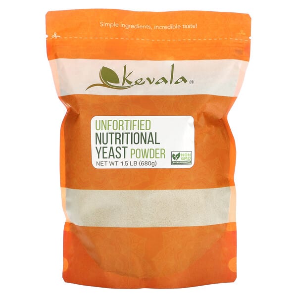 kev01379_v_2.jpg Порошок не обогащенных пищевых дрожжей, 680 г (1,5 фунта) — Kevala
