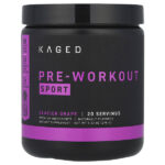 Pre-Workout Sport, предтренировочный комплекс, виноград во льду, 270 г (9,52 унции) — Kaged