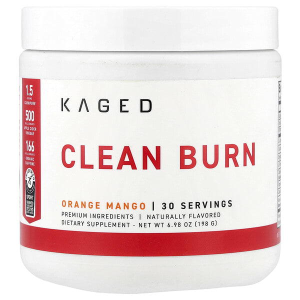 kgd10799_v_24.jpg Clean Burn, со вкусом апельсина и манго, 198 г (6,98 унции) — Kaged