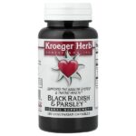 Black Radish & Parsley™, 100 вегетарианских капсул — Kroeger Herb Co