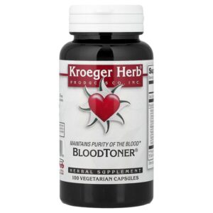 Blood Toner, тоник для крови, 100 вегетарианских капсул — Kroeger Herb Co