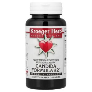 Candida Formula #2™, 100 вегетарианских капсул — Kroeger Herb Co
