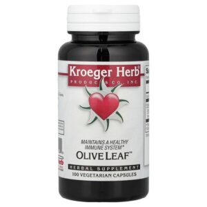 Olive Leaf™, 100 вегетарианских капсул — Kroeger Herb Co