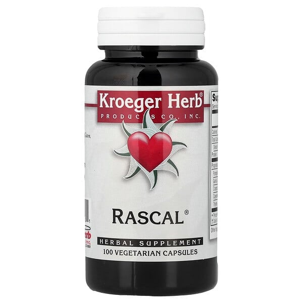 khc10030_v_35.jpg Rascal®, 100 вегетарианских капсул — Kroeger Herb Co