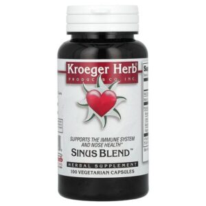 смесь для носовых пазух, 100 вегетарианских капсул — Kroeger Herb Co