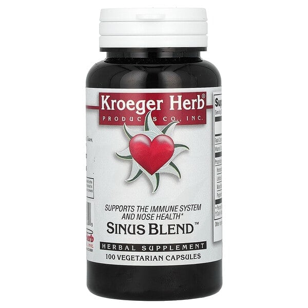khc10034_v_11.jpg смесь для носовых пазух, 100 вегетарианских капсул — Kroeger Herb Co