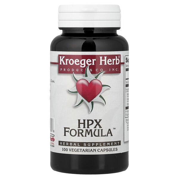 khc10080_v_32.jpg HPX Formula™, 100 вегетарианских капсул — Kroeger Herb Co