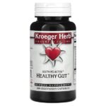 Здоровый кишечник, 100 вегетарианских капсул — Kroeger Herb Co