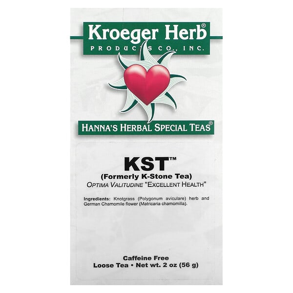khc55600_v_10.jpg Hanna's Herbal Special Tea, KST, без кофеина, 56 г (2 унции) — Kroeger Herb Co