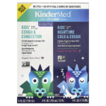 KinderFarms, KinderMed®, Kids Day & Night, средство от кашля, заложенности носа и простуды, 2 флакона по 118 мл (4 жидк. унции)