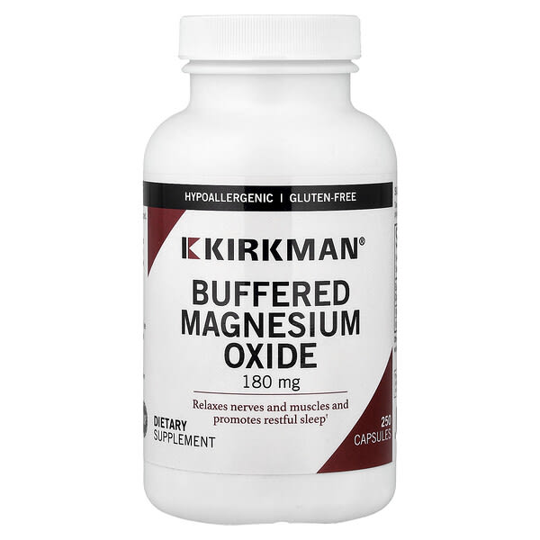 kim02082_v_24.jpg буферизованный оксид магния, 250 капсул — Kirkman Labs