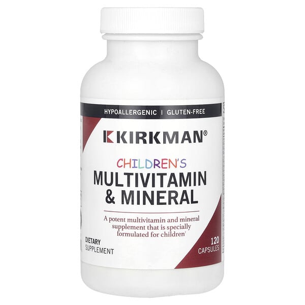 kim02104_v_62.jpg мультивитамины и минералы для детей, 120 капсул — Kirkman Labs
