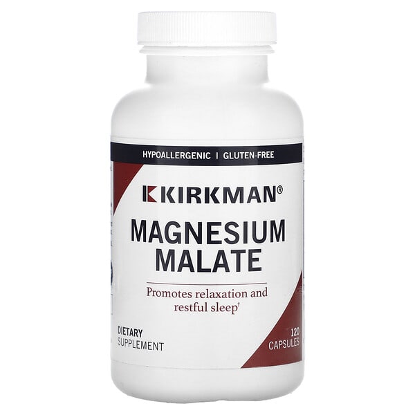 kim02141_v_8.jpg малат магния, 120 капсул (160 мг в капсуле) — Kirkman Labs