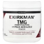 ТМГ с фолиевой кислотой и витамином B12 в порошке, 227 г (8 унций) — Kirkman Labs