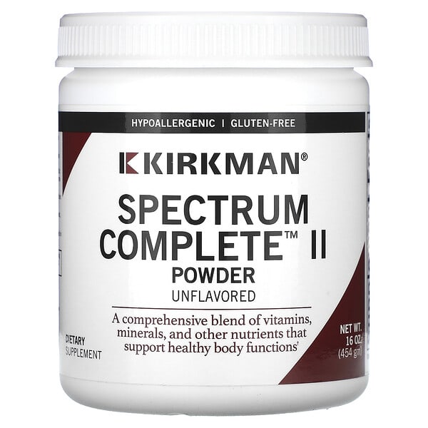 kim02181_v_19.jpg Spectrum Complete II, порошок, без добавок, 454 г (16 унций) — Kirkman Labs