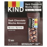 тёмный шоколад с мокко и миндалем, 12 батончиков по 40 г — KIND Bars