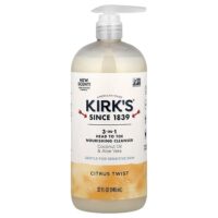 Питательное очищающее средство 3 в 1, Citrus Twist, 946 мл (32 жидк. Унции) — Kirk's