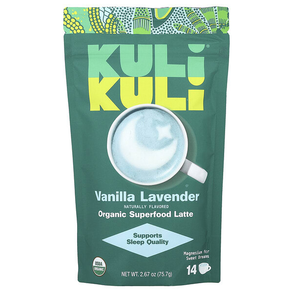 kki55219_v_2.jpg Organic Superfood Latte, ваниль и лаванда, 75,7 г (2,67 унции) — Kuli Kuli