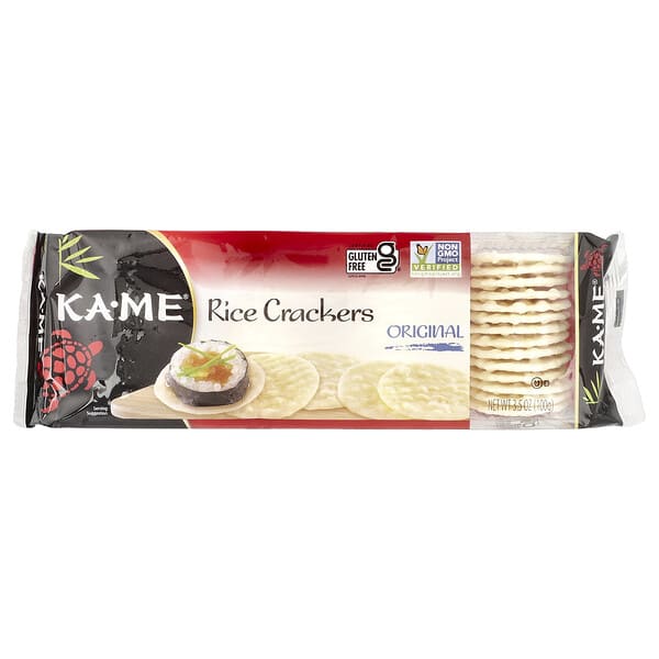 kme00101_v_31.jpg KA-ME, Рисовые крекеры, оригинальные, 100 г (3,5 унции)