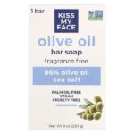 Кусковое мыло с оливковым маслом, без отдушек, 230 г (8 унций) — Kiss My Face