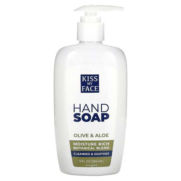 kmf83096_v_29.jpg мыло для рук, с ароматом оливкового дерева и алоэ, 266 мл (9 жидк. унций) — Kiss My Face