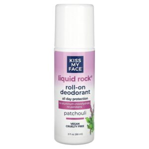 шариковый дезодорант Liquid Rock, пачули, 88 мл (3 жидк. унции) — Kiss My Face