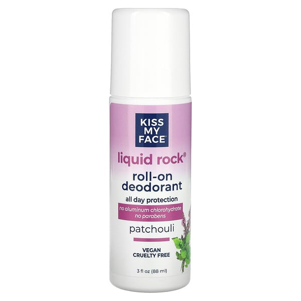 kmf83131_v_34.jpg шариковый дезодорант Liquid Rock, пачули, 88 мл (3 жидк. унции) — Kiss My Face
