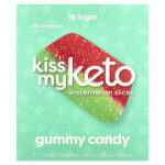 Gummy Candy, ломтики арбуза, 6 пакетиков по 50 г (1,76 унции) — Kiss My Keto