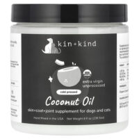 Кокосовое масло, для собак и кошек, 236,5 мл (8 жидк. унц.) — Kin+Kind