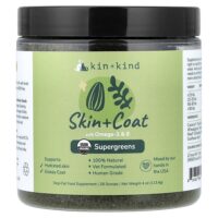Healthy Skin + Coat, мультивитамины для собак и кошек, 113,4 г (4 унции) — Kin+Kind